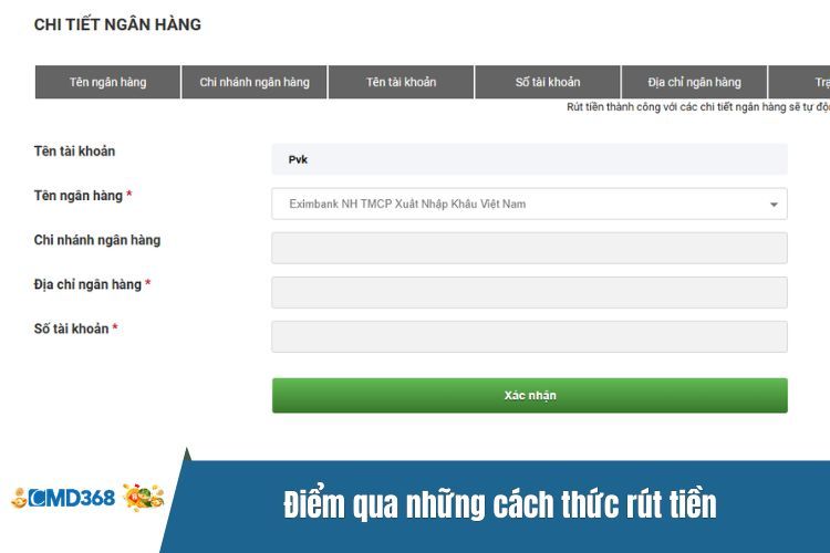 Điểm qua những cách thức rút tiền